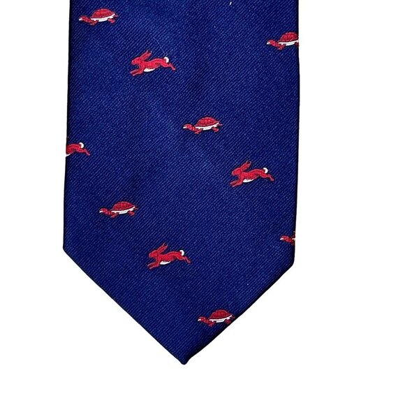 VTG Londonaire by beau brummell Tortoise and the Hare Themed Tie - Picture 2 of 5